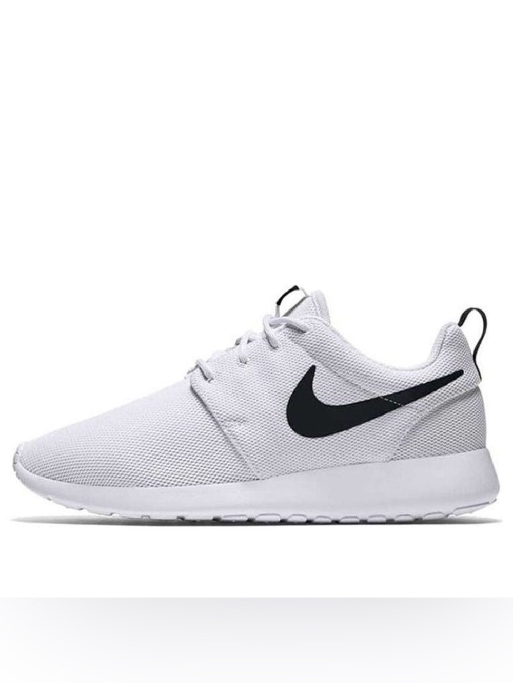 Nike Roche Women’s White Mesh Sneakers with Black Swoosh